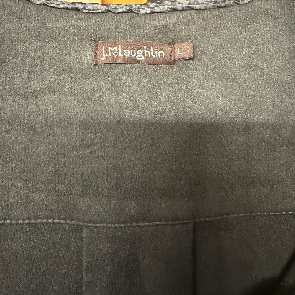 J. McLaughlin Gray Tunic Top - Picture 3 of 5